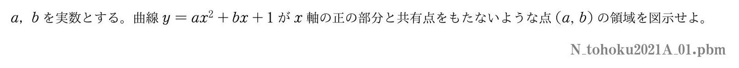 2021年度東北大学 第１問　