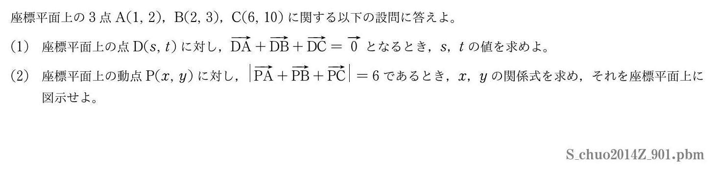 2014年度中央大学 第９０１問　