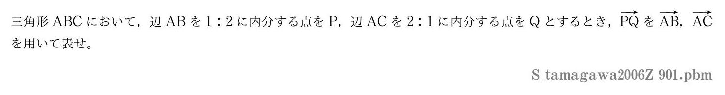 2006年度玉川大学 第９０１問　